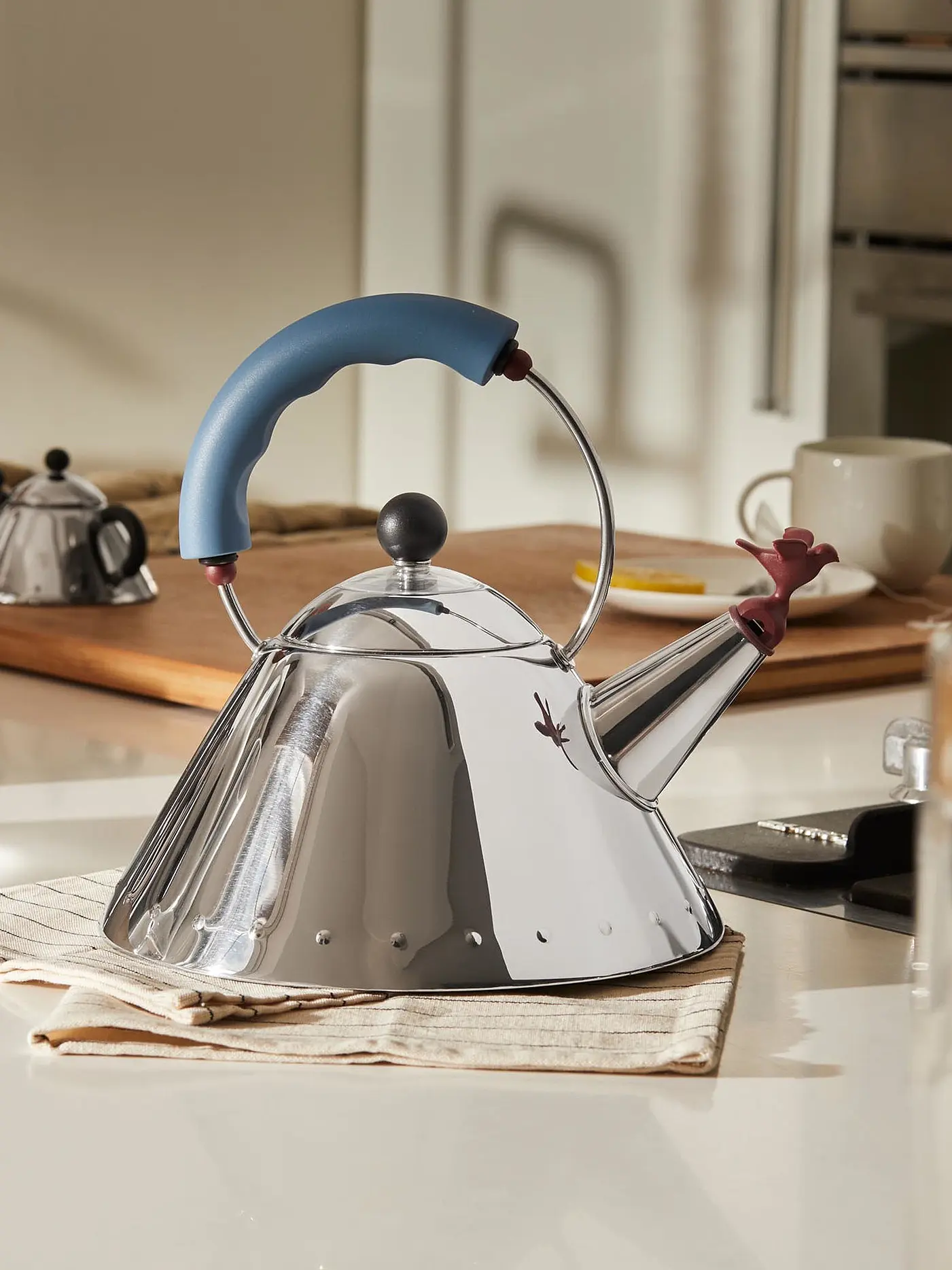 ALESSI | Flöten 2er Set für Wasserkessel Hellgruen Rot | 